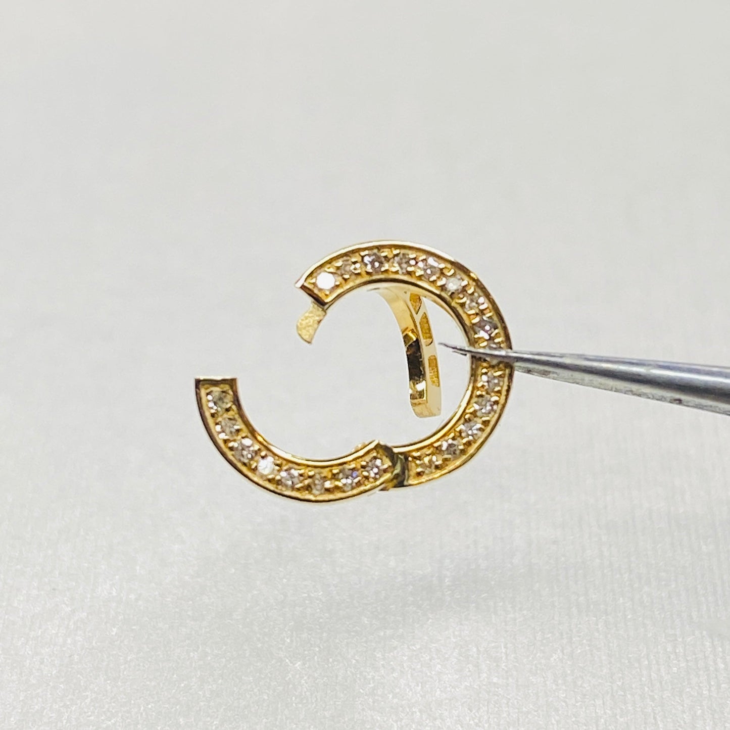 K18YG エメラルド ペンダント バチカン パーツ 繋ぎ クリッカー コネクター 18K ペンダントパーツ クラスプ YG ダイヤモンド ダイヤ マルチバチカン イエローゴールド - Jewelry Hills Tokyo