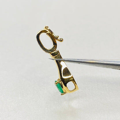 K18YG エメラルド ペンダント バチカン パーツ 繋ぎ クリッカー コネクター 18K ペンダントパーツ クラスプ YG ダイヤモンド ダイヤ マルチバチカン イエローゴールド - Jewelry Hills Tokyo