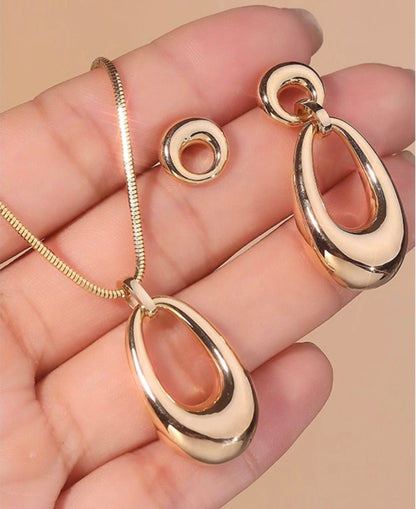 K18YG ドロップピアス 2way オーバル ラウンド チャーム ペンダントトップ ぷっくり 大ぶり 大きめ 18K イエローゴールド 卵型 丸い - Jewelry Hills Tokyo