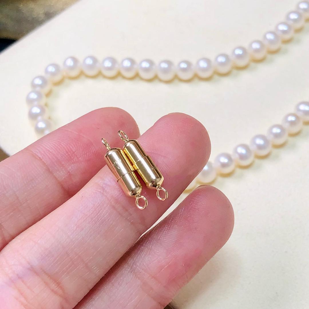 K18YG K18WG マグネット式 留め金具 留め具 パーツ 磁石 強力 ジュエリーパーツ ネックレスパーツ チェーンパーツ ブレスレットパーツ 繋ぎ 14K イエローゴールド ホワイトゴールド - Jewelry Hills Tokyo