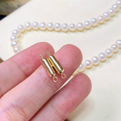 K18YG K18WG マグネット式 留め金具 留め具 パーツ 磁石 強力 ジュエリーパーツ ネックレスパーツ チェーンパーツ ブレスレットパーツ 繋ぎ 14K イエローゴールド ホワイトゴールド - Jewelry Hills Tokyo