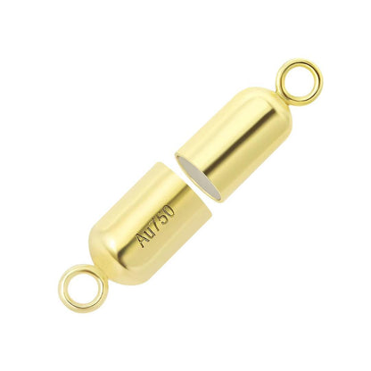 K18YG K18WG マグネット式 留め金具 留め具 パーツ 磁石 強力 ジュエリーパーツ ネックレスパーツ チェーンパーツ ブレスレットパーツ 繋ぎ 14K イエローゴールド ホワイトゴールド - Jewelry Hills Tokyo