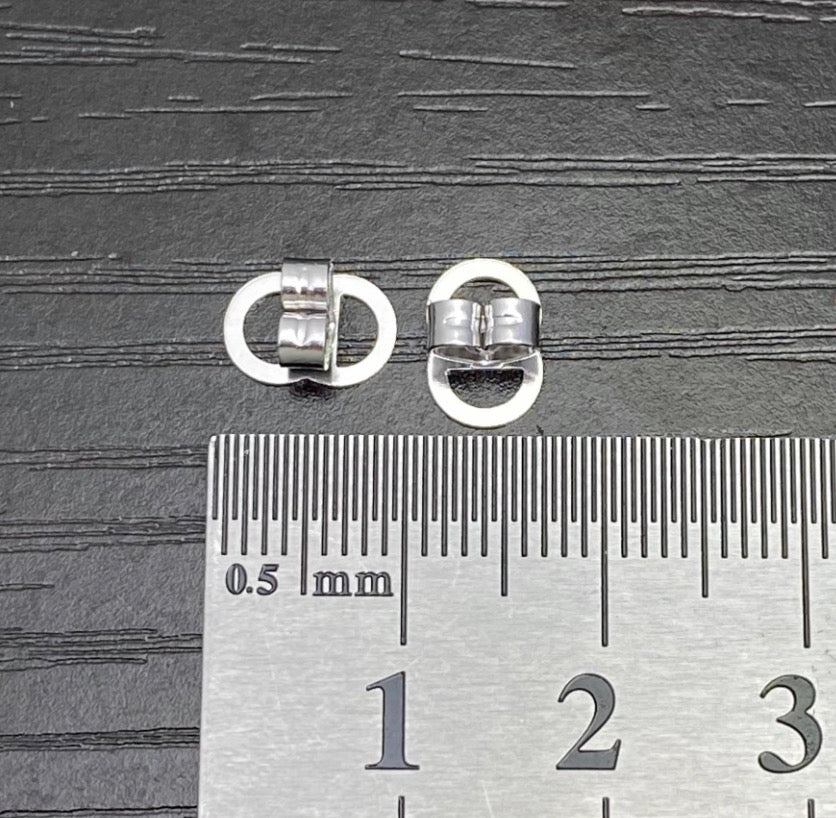 K18YG K18WG キャッチ オーバル 大きめ 18K YG イエローゴールド WG ホワイトゴールド PG ピアス固定 ピアスのキャッチ キャッチ - Jewelry Hills Tokyo