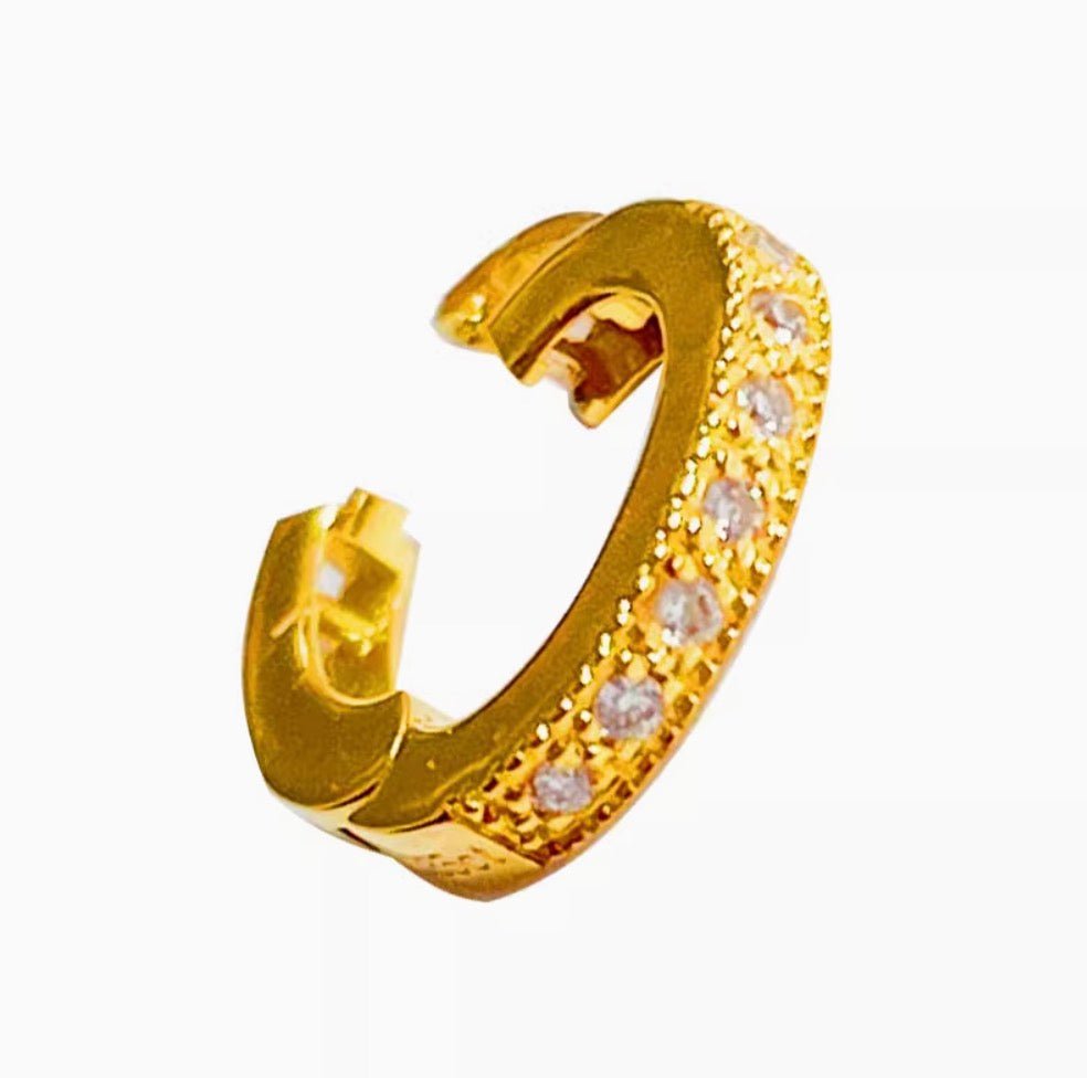 K18YG K18WG K18PG クリッカー オーバル ダイヤモンド バチカン ダイヤ 18K YG イエローゴールド WG 楕円形 ロック付き コネクター K18 - Jewelry Hills Tokyo