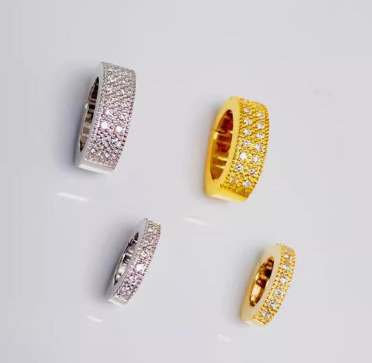 K18YG K18WG K18PG クリッカー オーバル ダイヤモンド バチカン ダイヤ 18K YG イエローゴールド WG 楕円形 ロック付き コネクター K18 - Jewelry Hills Tokyo