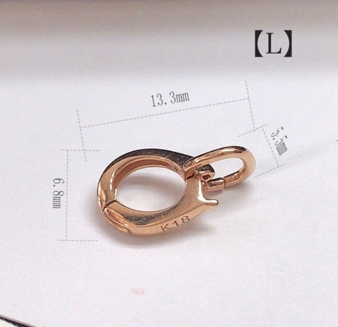 K18YG PG WG ペンダントパーツ 繋ぎ 18金 バチカン ジュエリーパーツ チャーム ネックレスパーツ チェーンパーツ マルチバチカン ワンタッチ 開口 - Jewelry Hills Tokyo