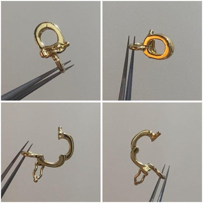 K18YG PG WG 18K バチカン ジュエリーパーツ ロック付き チャーム 鏡面/ダイヤモンド 18K マルチバチカン - Jewelry Hills Tokyo