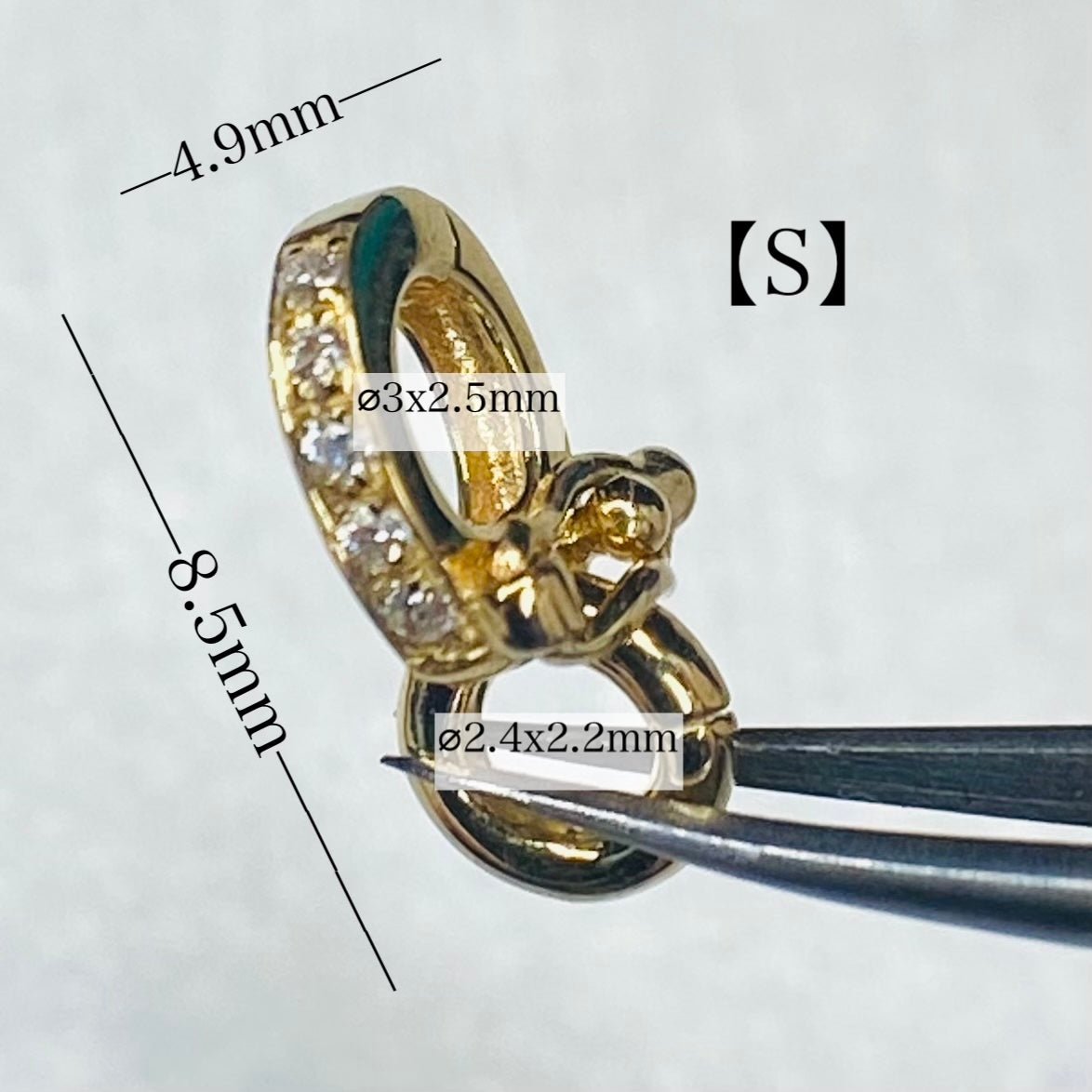 K18YG PG WG 18K バチカン ジュエリーパーツ ロック付き チャーム 鏡面/ダイヤモンド 18K マルチバチカン - Jewelry Hills Tokyo