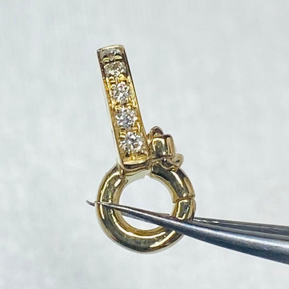 K18YG PG WG 18K バチカン ジュエリーパーツ ロック付き チャーム 鏡面/ダイヤモンド 18K マルチバチカン - Jewelry Hills Tokyo
