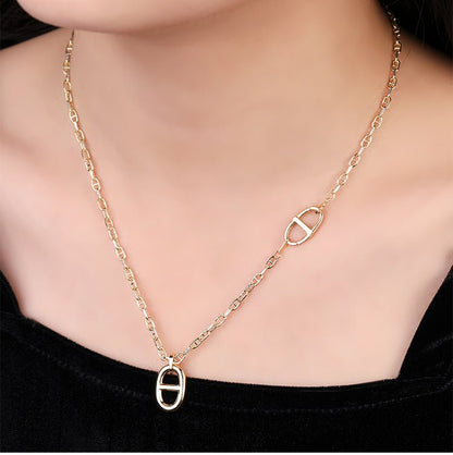 K18YG PG WG イエローゴールド 18K クラスプ ジュエリーパーツ ダイヤモンド 繋ぎ パーツ ネックレスチャーム ペンダントトップ 中留め バックル 豚鼻 ブタ鼻 - Jewelry Hills Tokyo