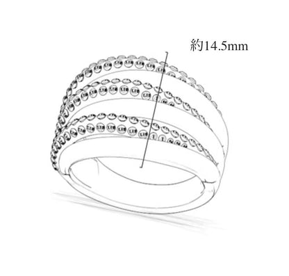 K18YG PG WG 18K 指輪 リング 大ぶり ダイヤモンド 8号 9号 10号 11号 12号 13号 14号 ~ 丸い ボリューム ぷっくり オーダージュエリー オーダーメイドジュエリー - Jewelry Hills Tokyo