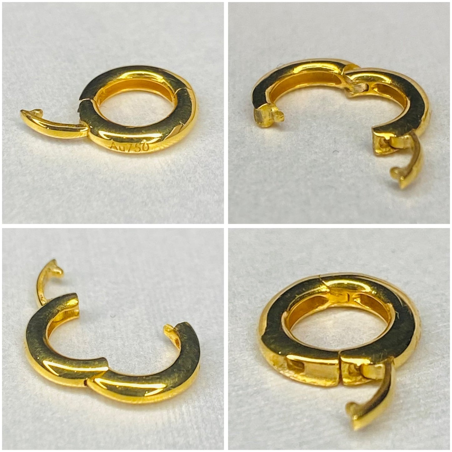 K18YG WG マルカン ロック付き バチカン コネクター バチカン クラスプ 繋ぎ チェーンパーツ 18金 18K ホワイトゴールド イエローゴールド - Jewelry Hills Tokyo