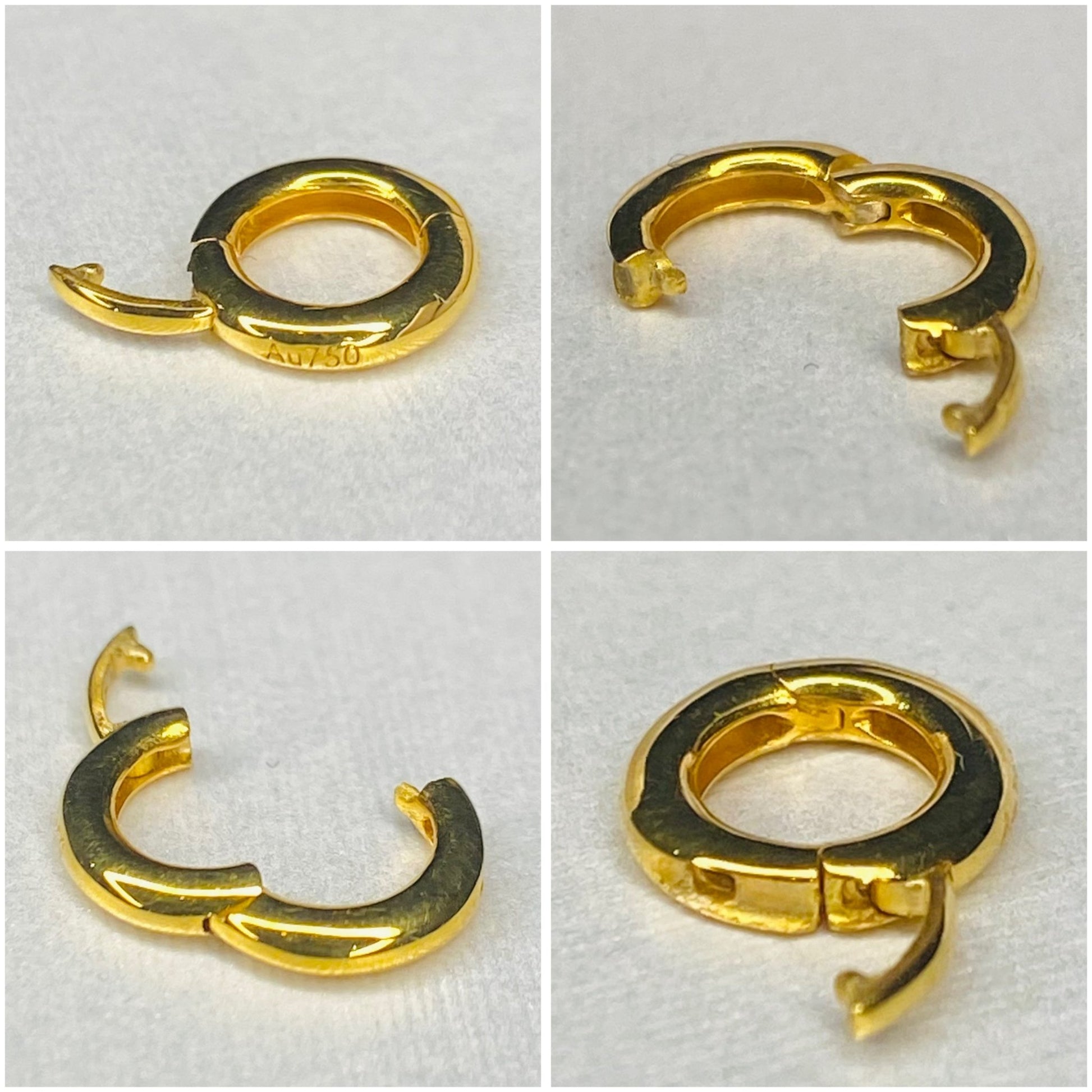 K18YG WG マルカン ロック付き バチカン コネクター バチカン クラスプ 繋ぎ チェーンパーツ 18金 18K ホワイトゴールド イエローゴールド - Jewelry Hills Tokyo