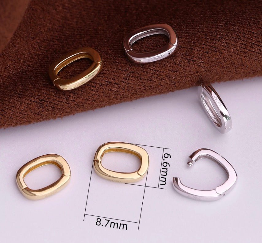 K18YG WG クラスプ クリッカー オーバル チェーンパーツ 開口 18K