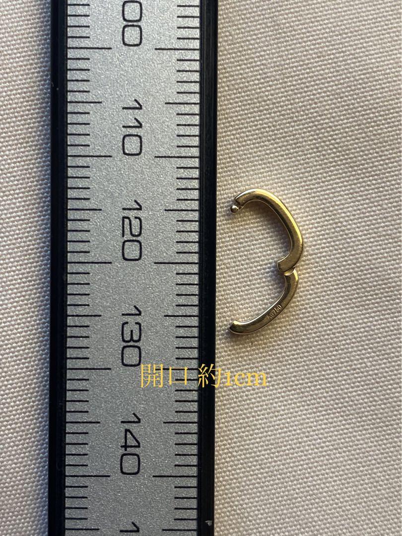 K18YG WG クラスプ クリッカー オーバル チェーンパーツ 開口 18K