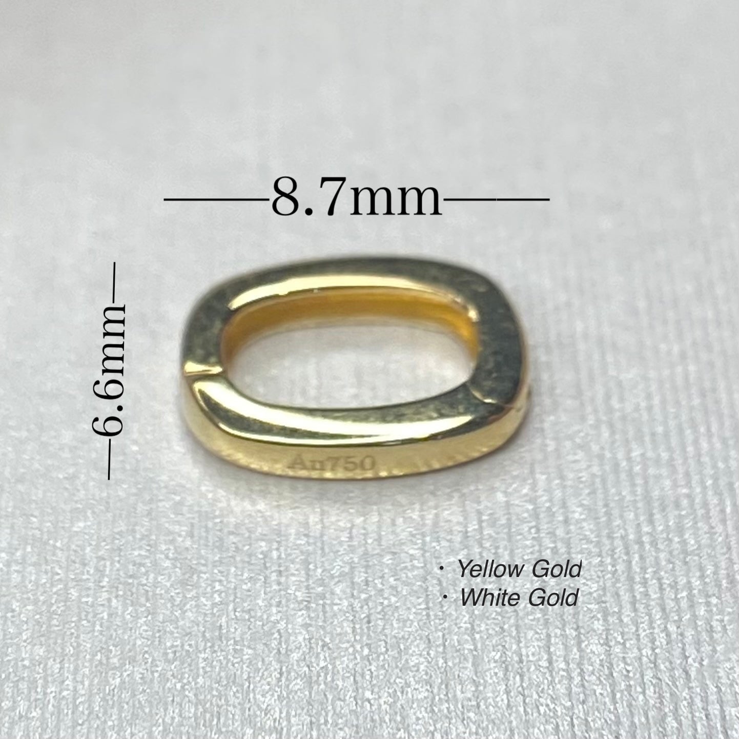 K18YG WG クラスプ オーバル チェーンパーツ 開口 18K パーツ バチカン ペンダントパーツ ブレスレットパーツ チャーム繋ぎ チャーム イエローゴールド ホワイトゴールド 18金 - Jewelry Hills Tokyo