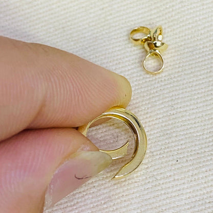 K18YG WG バチカン パーツ ラウンド 繋ぎ 丸い コネクター 18K チェーンパーツ ペンダントパーツ クラスプ 18K YG 輪 丸 クリッカー 10mm / 13mm - Jewelry Hills Tokyo