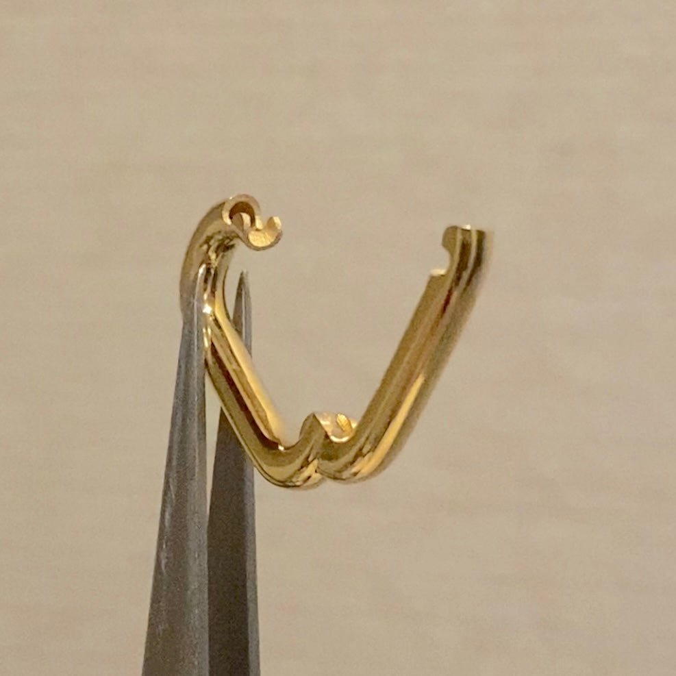 K18YG WG オーバル 開口 クラスプ パーツ チャーム 18K イエローゴールド ホワイトゴールド コマ ネックレスパーツ ブレスレットパーツ 繋ぎ - Jewelry Hills Tokyo