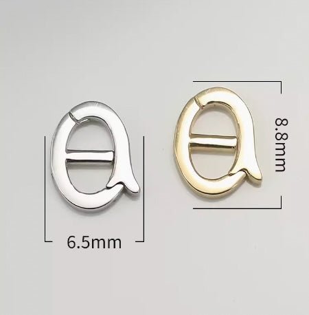 K18YG WG クリッカー クラスプ バチカン 繋ぎ チャーム コネクター 留め具 留め金具 18K 豚鼻 クラスプ 開口 開閉 ブタ鼻 フック パーツ 中留め イエローゴールド ホワイトゴールド - Jewelry Hills Tokyo