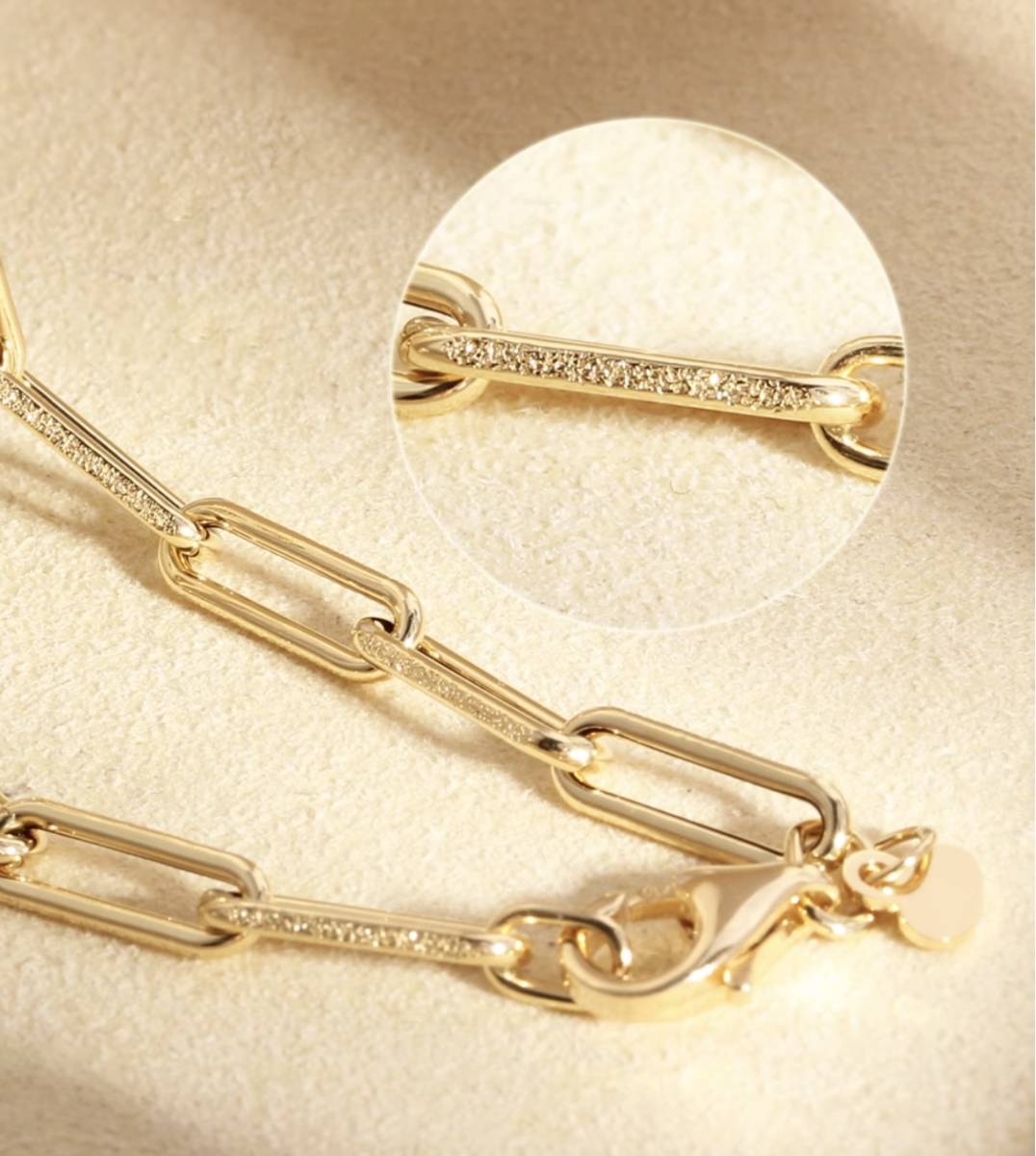 K18YG WG ネックレス チェーンネックレス レオンチェーン オーバル ペーパークリップチェーン 18K イエローゴールド ホワイトゴールド メンズ レディース - Jewelry Hills Tokyo