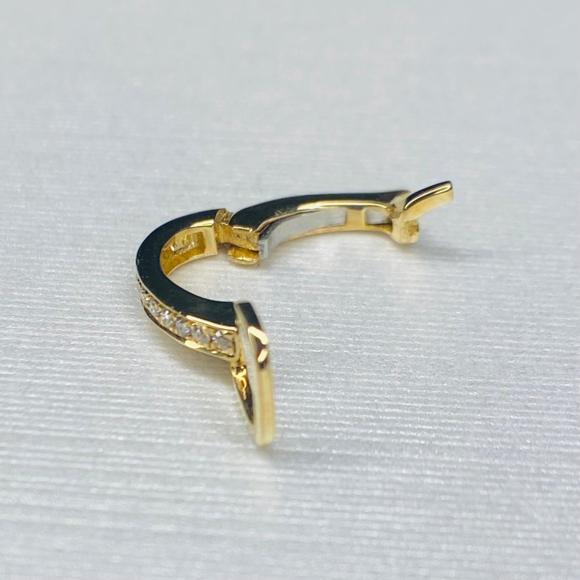 K18YG WG バチカン パーツ ダイヤモンド チャーム留め ダイヤ 18K チェーンパーツ ペンダントパーツ クラスプ ワンタッチ K18 YG マルチバチカン - Jewelry Hills Tokyo