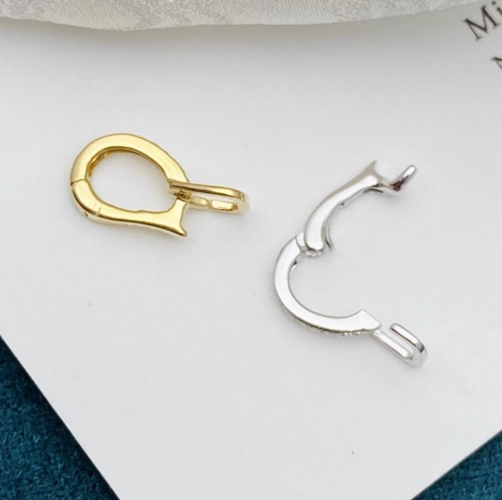 K18YG WG バチカン パーツ ダイヤモンド チャーム留め ダイヤ 18K チェーンパーツ ペンダントパーツ クラスプ ワンタッチ K18 YG マルチバチカン - Jewelry Hills Tokyo