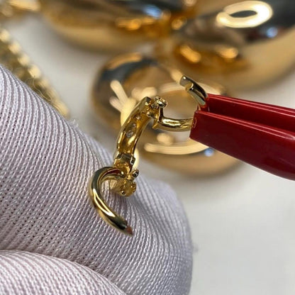 【大・鏡面】K18YG WG バチカン パーツ ロック付き マルチバチカン 18K チェーンパーツ ペンダントパーツ クラスプ 爪ロック K18 YG 大きめ - Jewelry Hills Tokyo