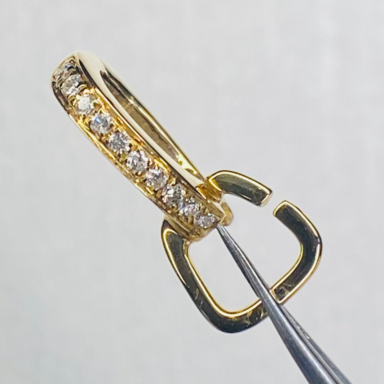 K18YG WG バチカン パーツ ダイヤモンド チャーム留め ダイヤ 18K チェーンパーツ ペンダントパーツ クラスプ ワンタッチ K18 YG マルチバチカン - Jewelry Hills Tokyo