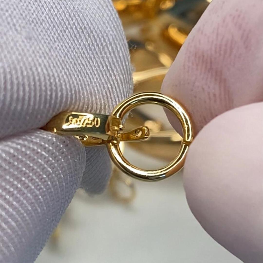 【大・鏡面】K18YG WG バチカン パーツ ロック付き マルチバチカン 18K チェーンパーツ ペンダントパーツ クラスプ 爪ロック K18 YG 大きめ - Jewelry Hills Tokyo
