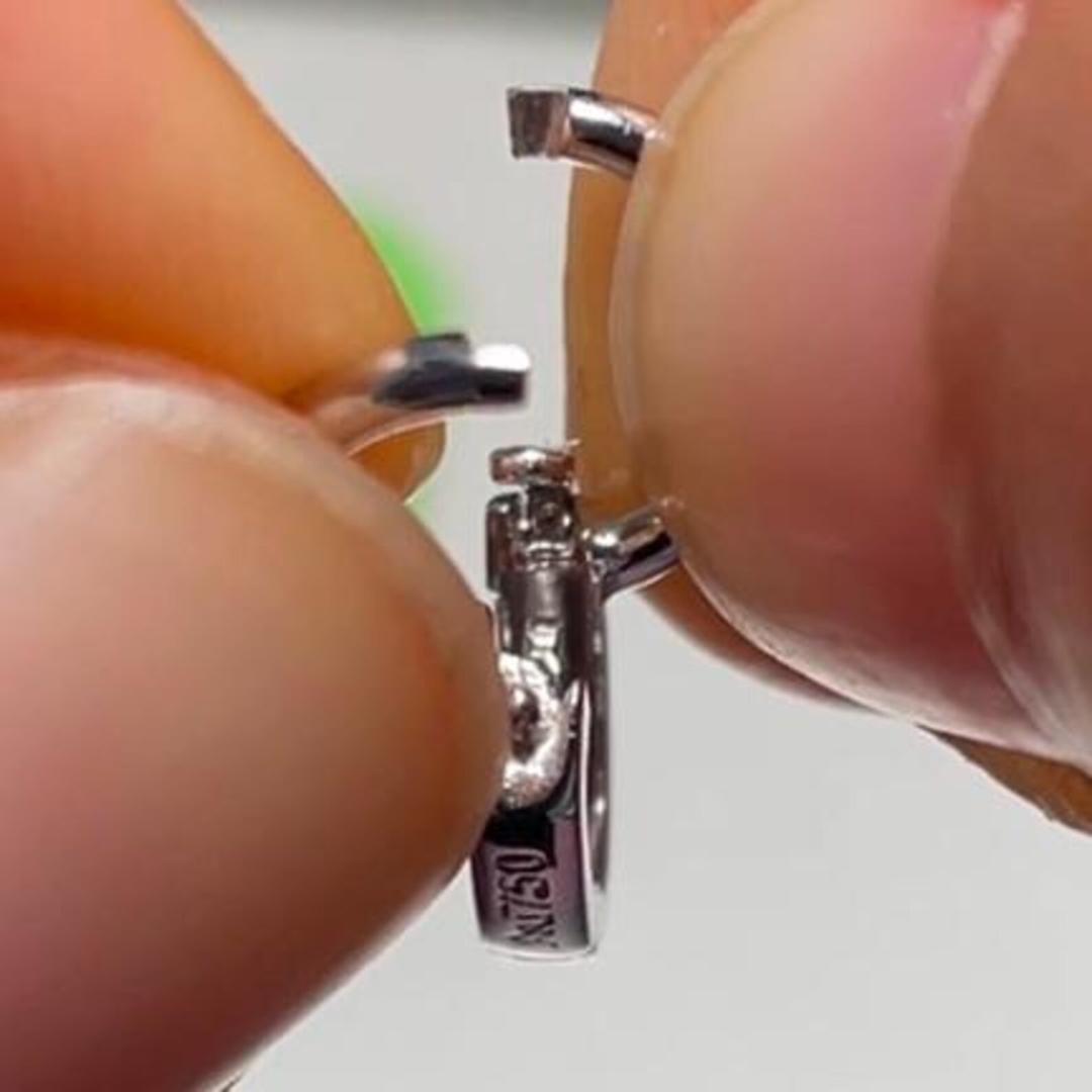【大・鏡面】K18YG WG バチカン パーツ ロック付き マルチバチカン 18K チェーンパーツ ペンダントパーツ クラスプ 爪ロック K18 YG 大きめ - Jewelry Hills Tokyo