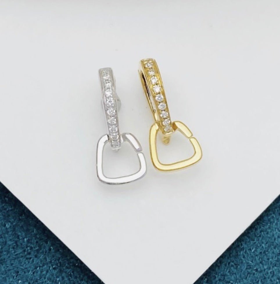 K18YG WG バチカン パーツ ダイヤモンド チャーム留め ダイヤ 18K チェーンパーツ ペンダントパーツ クラスプ ワンタッチ K18 YG マルチバチカン - Jewelry Hills Tokyo