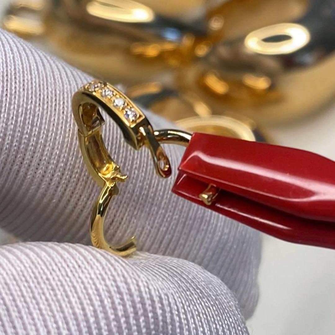 【大・鏡面】K18YG WG バチカン パーツ ロック付き マルチバチカン 18K チェーンパーツ ペンダントパーツ クラスプ 爪ロック K18 YG 大きめ - Jewelry Hills Tokyo