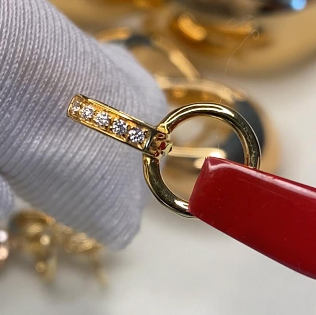【大・ダイヤモンド】K18YG WG バチカン パーツ ロック付き ペンダントホルダー 18K マルチバチカン ダイヤ クラスプ K18 YG 大きめ - Jewelry Hills Tokyo