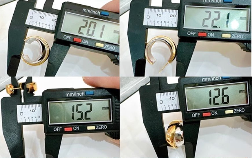 K18YG WG ツートン スタッドピアス 太め 中空ピアス イエローゴールド ホワイトゴールド ダブルカラー Cカール 18K 18金 ２色 ツイスト - Jewelry Hills Tokyo