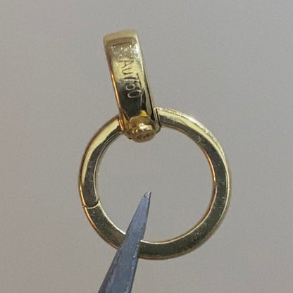 K18YG WG PG ダイヤモンド バチカン 大きめ ダイヤ 円形 18金 18K 安全ロック付き 爪ロック ペンダント繋ぎ チャーム パーツ - Jewelry Hills Tokyo