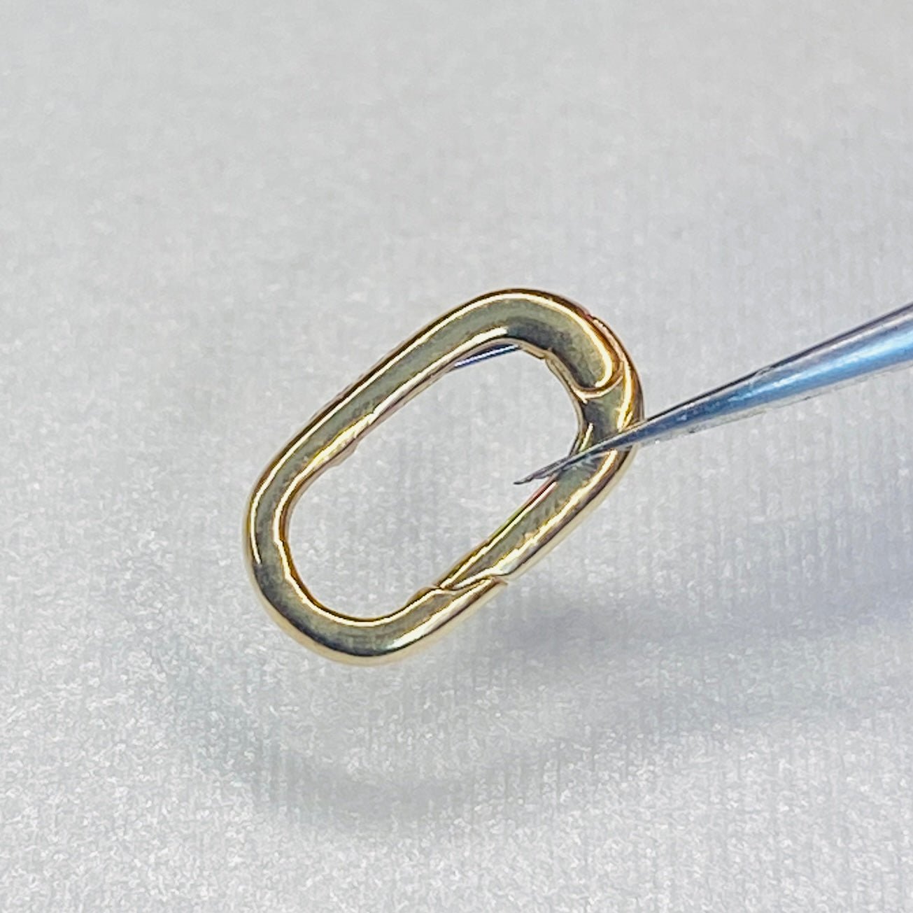 K18YG WG PG クラスプ オーバル チェーンパーツ 開口 18K パーツ バチカン ペンダントパーツ ブレスレットパーツ チャーム繋ぎ 18金 - Jewelry Hills Tokyo