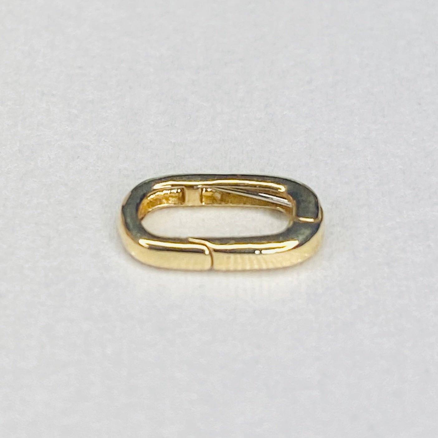 K18YG WG PG クラスプ オーバル チェーンパーツ 開口 18K パーツ バチカン ペンダントパーツ ブレスレットパーツ チャーム繋ぎ 18金 - Jewelry Hills Tokyo