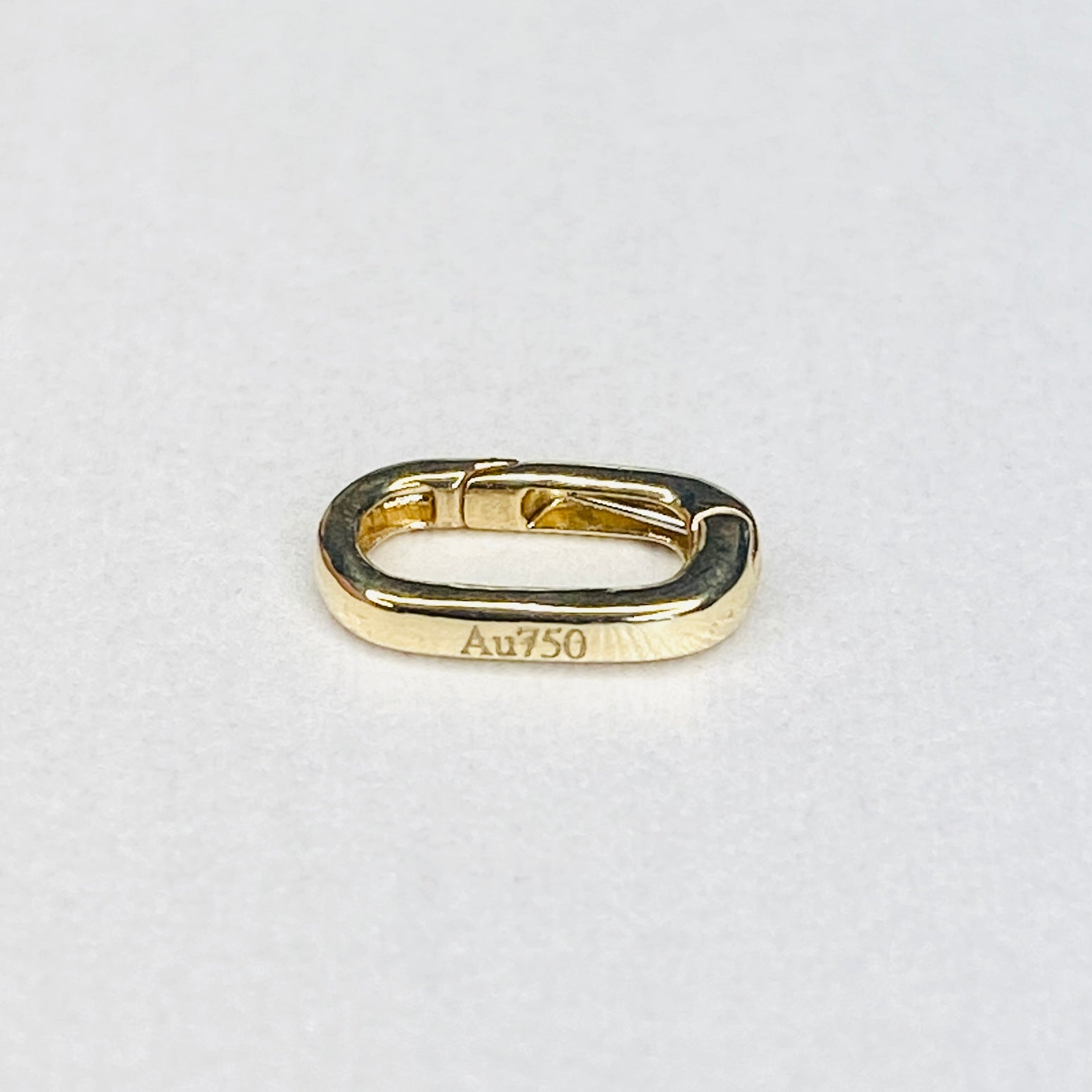 K18YG WG PG クラスプ オーバル チェーンパーツ 開口 18K パーツ バチカン ペンダントパーツ ブレスレットパーツ チャーム繋ぎ 18金 - Jewelry Hills Tokyo