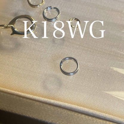 K18YG WG PG 18K マルカン ジュエリーパーツ バチカン 輪っか チャーム繋ぎ ネックレス用 ペンダント用 パーツ 4mm / 6mm - Jewelry Hills Tokyo