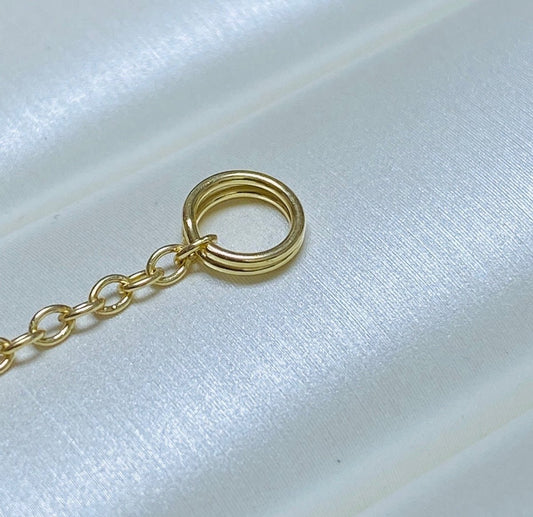 K18YG WG PG 18K マルカン ジュエリーパーツ バチカン 輪っか チャーム繋ぎ ネックレス用 ペンダント用 パーツ 4mm / 6mm - Jewelry Hills Tokyo