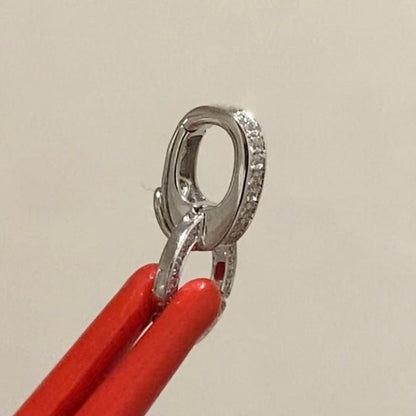 K18YG WG PG ダイヤ ロック付き ダイヤモンド バチカン ネックレスパーツ ペンダントパーツ 18K イエローゴールド ホワイトゴールド ピンクゴールド フルダイヤ マルチバチカン 爪ロック - Jewelry Hills Tokyo
