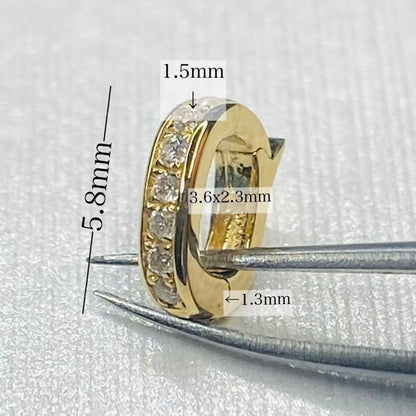 K18YG WG PG クリッカー バチカン パーツ ダイヤモンド チャーム留め ダイヤ 18K チェーンパーツ ペンダントパーツ ネックレスパーツ K18 YG クラスプ - Jewelry Hills Tokyo
