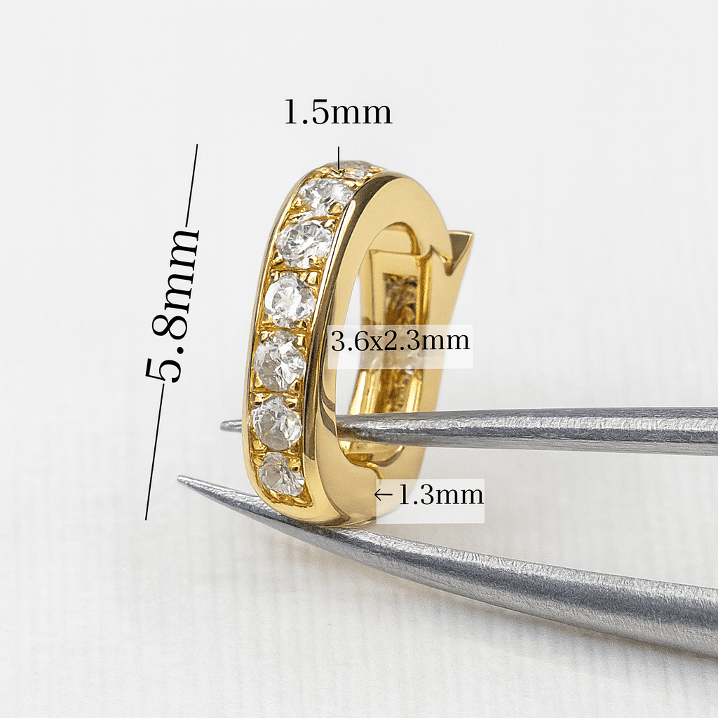 K18YG WG PG クリッカー バチカン パーツ ダイヤモンド チャーム留め ダイヤ 18K チェーンパーツ ペンダントパーツ ネックレスパーツ K18 YG クラスプ - Jewelry Hills Tokyo
