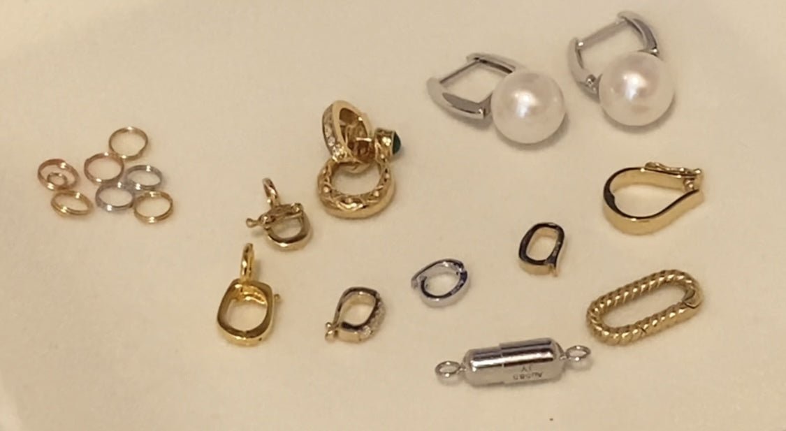K18YG WG PG パーツ チャーム 18K バチカン 繋ぎ ロック付き ロック機能 YG 18金 ペンダントパーツ ネックレスパーツ イエローゴールド ホワイトゴールド ピンクゴールド マルチバチカン - Jewelry Hills Tokyo
