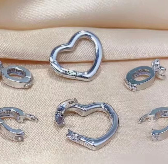 K18YG WG PG イエローゴールド ハート ダイヤモンド チャーム チェーンパーツ ペンダント ダイヤ コマ バチカン 18K 開口 YG ロック付き - Jewelry Hills Tokyo