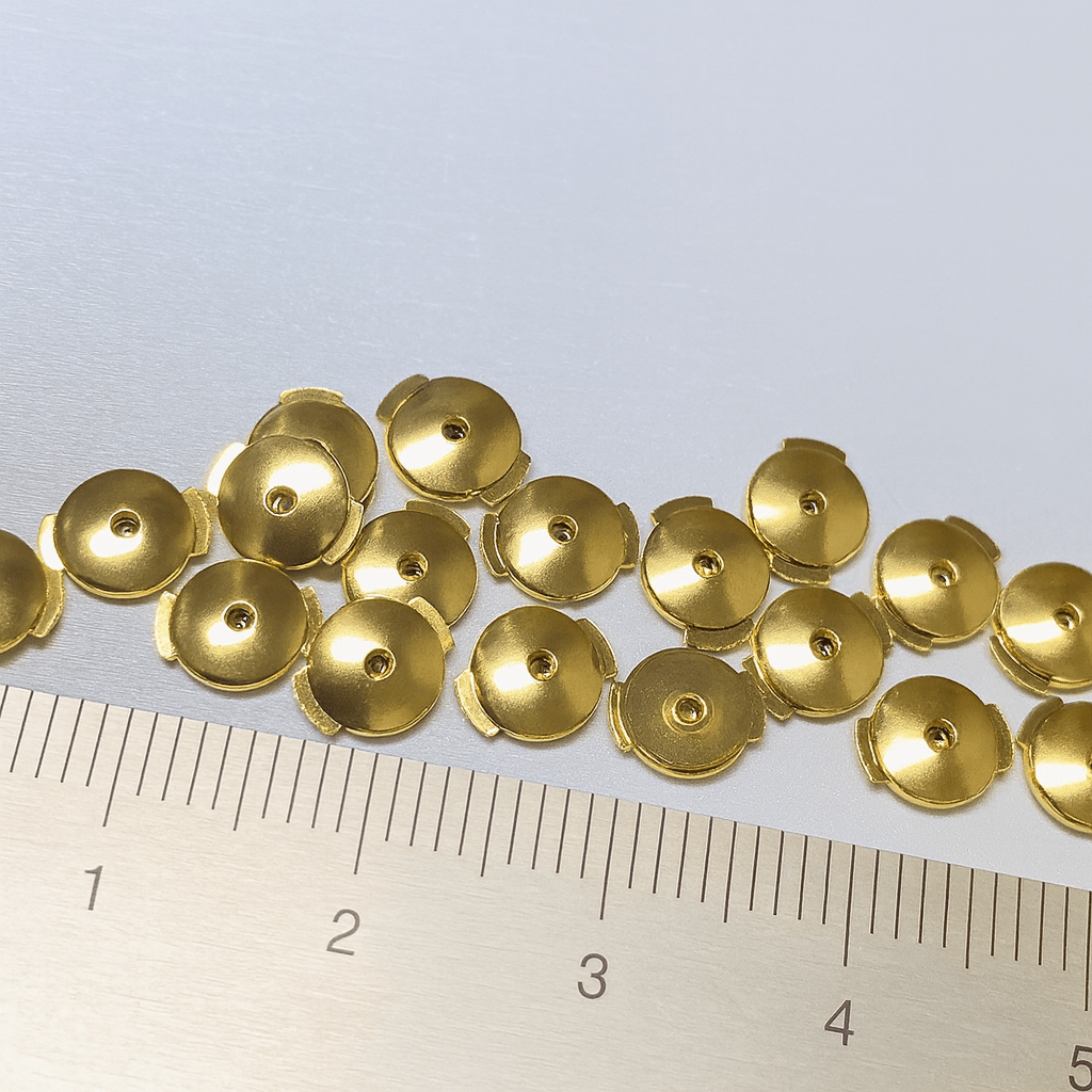 K18YG WG PG 円盤型キャッチ ロック付き 爪ロック ピアスのキャッチ 円形 丸い - Jewelry Hills Tokyo