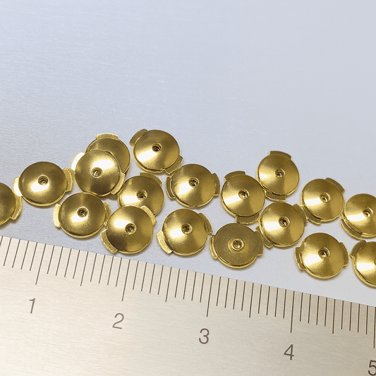 K18YG WG PG 円盤型キャッチ ロック付き 爪ロック ピアスのキャッチ 円形 丸い - Jewelry Hills Tokyo