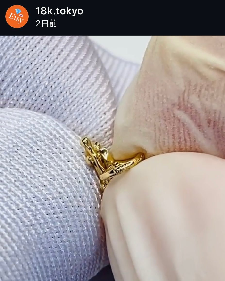 K18YG WG YG バチカン ツイスト チェーンパーツ ネックレスパーツ ペンダントパーツ YG 18K 繋ぎ ロック付き 爪 ピンクゴールド ねじり マルチバチカン - Jewelry Hills Tokyo