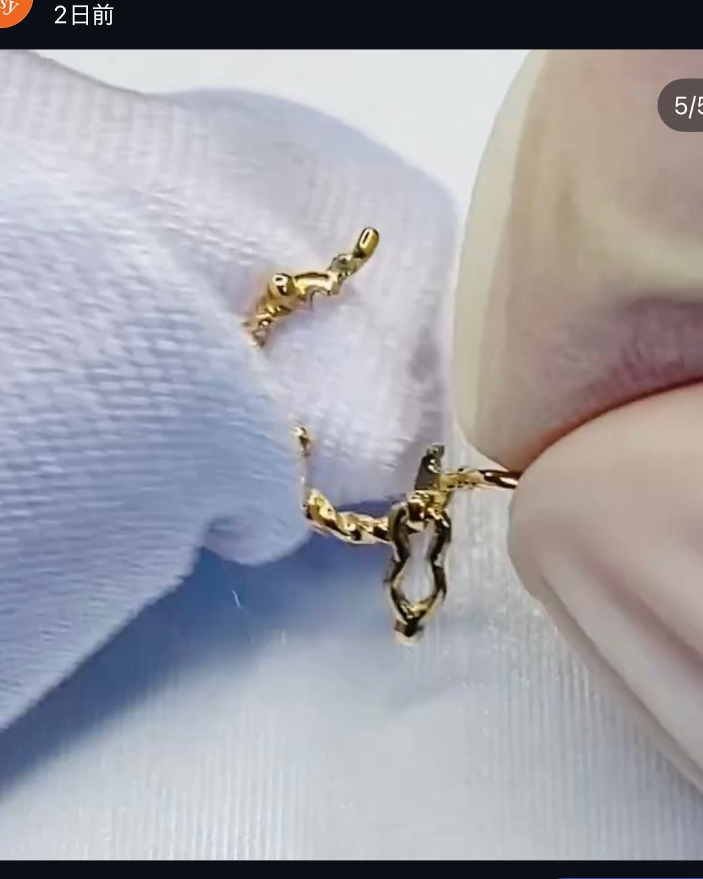 K18YG WG YG バチカン ツイスト チェーンパーツ ネックレスパーツ ペンダントパーツ YG 18K 繋ぎ ロック付き 爪 ピンクゴールド ねじり マルチバチカン - Jewelry Hills Tokyo