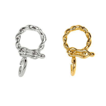 K18YG WG YG バチカン ツイスト チェーンパーツ ネックレスパーツ ペンダントパーツ YG 18K 繋ぎ ロック付き 爪 ピンクゴールド ねじり マルチバチカン - Jewelry Hills Tokyo